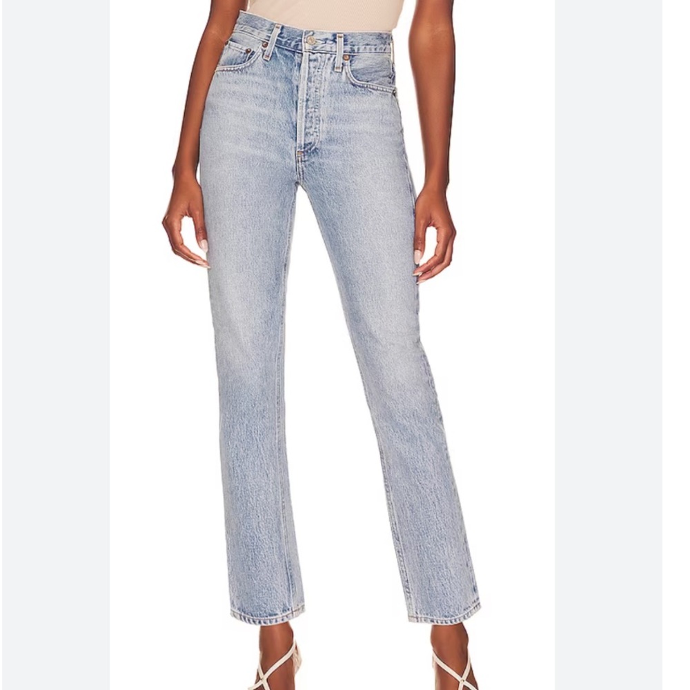 ❤️ Agolde Riley Crop Jeans - Size 23 with Button Fly
